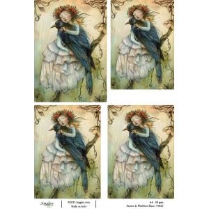 Joggles A4 Rice Paper - Fairies & Warblers - Elara [75020]
