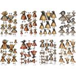 Joggles A4 Rice Paper - Hollowings Set Of 8 October 2026 [52569]