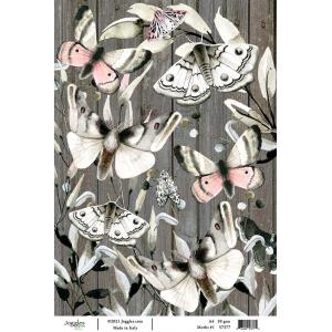 Joggles A4 Rice Paper - Moths #1 [57377]
