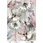 Joggles A4 Rice Paper - Moths #2 [57378] - ON SALE!