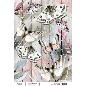 Joggles A4 Rice Paper - Moths #2 [57378]