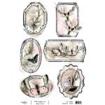 Joggles A4 Rice Paper - Moths #3 [57379] - ON SALE!