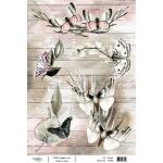 Joggles A4 Rice Paper - Moths #4 [57380] - ON SALE!