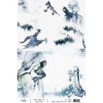 Joggles A4 Rice Paper - Mythos In Blue & Green #1 [74257] - ON SALE!