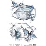 Joggles A4 Rice Paper - Mythos In Blue & Green #4 [74260] - ON SALE!