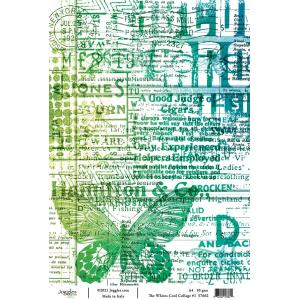 Joggles A4 Rice Paper - The Whites Cool Collage #1 [57662]
