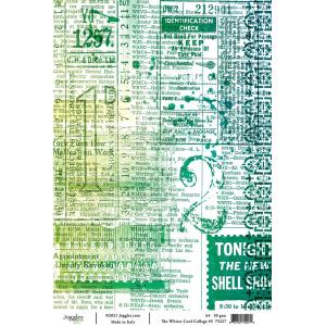 Joggles A4 Rice Paper - The Whites Cool Collage #5 [74227]