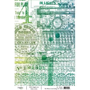 Joggles A4 Rice Paper - The Whites Cool Collage #6 [74228]