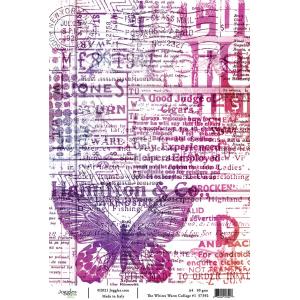 Joggles A4 Rice Paper - The Whites Warm Collage #1 [57392]