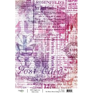 Joggles A4 Rice Paper - The Whites Warm Collage #2 [57393]
