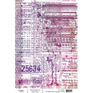 Joggles A4 Rice Paper - The Whites Warm Collage #4 [57716]