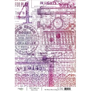 Joggles A4 Rice Paper - The Whites Warm Collage #6 [57718]