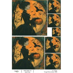 Joggles A4 Rice Paper - Vintage Witches - Annata [74999]