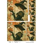 Joggles A4 Rice Paper - Vintage Witches - Calerna [75002]
