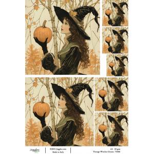 Joggles A4 Rice Paper - Vintage Witches - Ursana [75006]