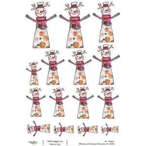 Joggles A4 Rice Paper - Whimsical Christmas Characters 10 [52220]