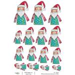 Joggles A4 Rice Paper - Whimsical Christmas Characters 2 [52212]