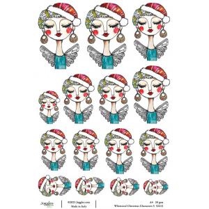 Joggles A4 Rice Paper - Whimsical Christmas Characters 5 [52215]