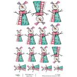 Joggles A4 Rice Paper - Whimsical Christmas Characters 6 [52216]