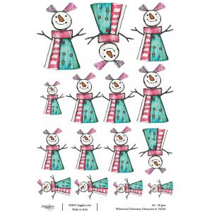 Joggles A4 Rice Paper - Whimsical Christmas Characters 6 [52216]