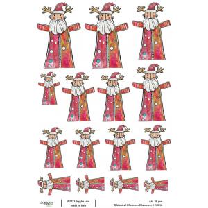 Joggles A4 Rice Paper - Whimsical Christmas Characters 8 [52218]