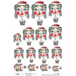 Joggles A4 Rice Paper - Whimsical Christmas Characters 9 [52219]