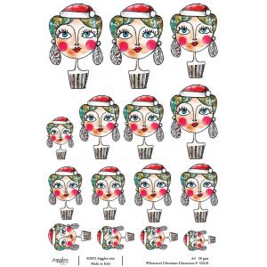Joggles A4 Rice Paper - Whimsical Christmas Characters 9 [52219]