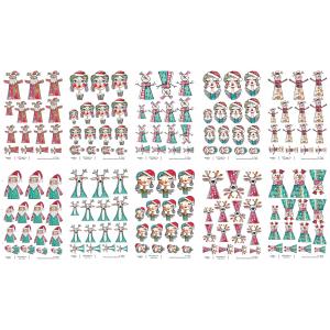 Joggles A4 Rice Paper - Whimsical Christmas Characters Set Of 10 November 2025