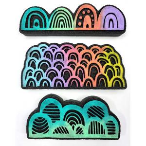 Joggles / Art By Marlene Foam Stamp Set - Scalloped Trio [52341]