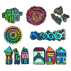 Joggles / Art By Marlene Foam Stamps - Set Of 13, August 2025