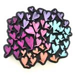 Joggles / Art Journal Love Foam Stamp - Lucienne Day - Abstract Leaves [52519]