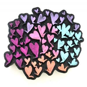 Joggles / Art Journal Love Foam Stamp - Lucienne Day - Abstract Leaves [52519]