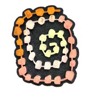Joggles / Art Journal Love Foam Stamp - Lucienne Day - Spiral [52524]