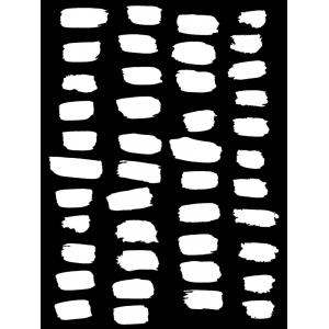Joggles / Brooke Henry Stencil - Brush Dashes XLarge [53733]
