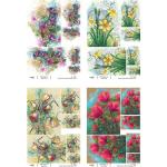 Joggles / Caroline Duncan A4 Rice Paper - Florals Set Of 4 - April 2024