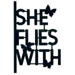 Joggles / Caroline Duncan Creative Cut Tip In - Black Smooth & Sturdy - She Flies With [74705]