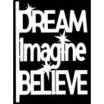 Joggles / Caroline Duncan Creative Cut Tip In - Watercolor - Dream, Imagine, Believe [74707]