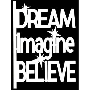 Joggles / Caroline Duncan Creative Cut Tip In - Watercolor - Dream, Imagine, Believe [74707]