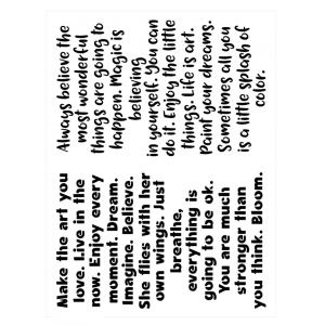 Joggles / Caroline Duncan Stencil - Backgrounds - Inspiring Words [75186]