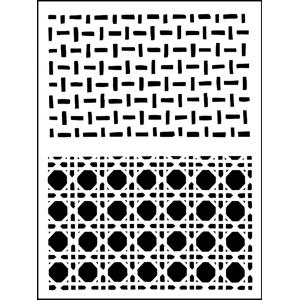 Joggles / Caroline Duncan Stencil - Backgrounds - Wicker [75188]