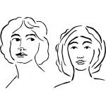 Joggles / Caroline Duncan Stencil - Easy Faces [75119]