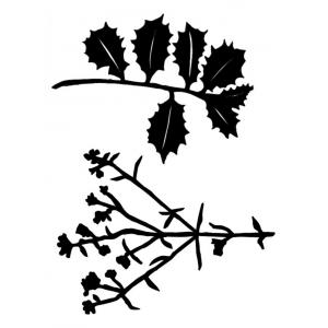 Joggles / Caroline Duncan Tab Cut Stencil & Mask Combo - Woodland - Greenery [75193]