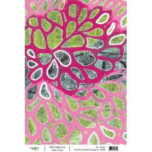 Joggles / Cat Kerr A4 Rice Paper - Colorful Grunge #3 [74369]