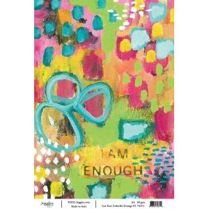 Joggles / Cat Kerr A4 Rice Paper - Colorful Grunge #5 [74371]