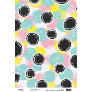 Joggles / Cat Kerr A4 Rice Paper - Colorful Grunge #8 [74374]