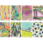Joggles / Cat Kerr A4 Rice Paper - Colorful Grunge Set Of 8