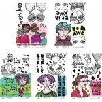 Joggles / Cat Kerr A4 Rice Paper - Girl Power Collection Set Of 5 - March 2024