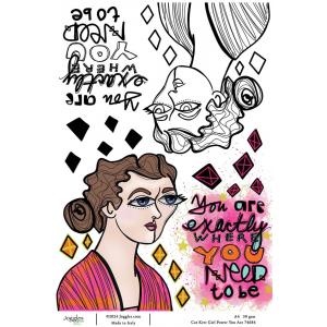 Joggles / Cat Kerr A4 Rice Paper - Girl Power - You Are [74684]