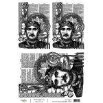 Joggles / Cat Kerr A4 Rice Paper - King Collage, Black & White [74512]