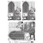 Joggles / Cat Kerr A4 Rice Paper - Sewing Lady Collage, Black & White [74518]